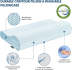 Memory Foam Bed Pillow for Sleeping, Ergonomic Cervical Contour Neck Support - Image 5