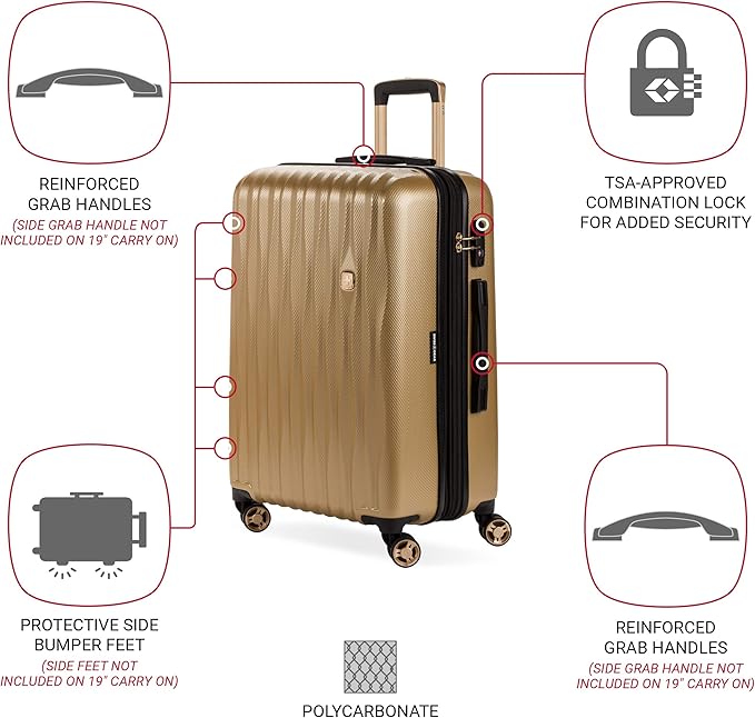 SwissGear 7272 Energie Expandable Hardside Luggage - Image 3