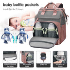 DERJUNSTAR Baby Diaper Bag Backpack, Diaper Changing Station, Baby Bags - Image 3