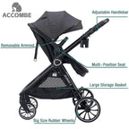 Baby Stroller 2 in 1 Newborn Convertible Stroller Bassinet - Image 5