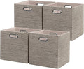 Posprica Storage Basket Bins, 12×12 Foldable Storage Cube Boxes Fabric Drawer by Posprica