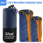 Sfee 2 Pack Microfiber Travel Towel, Quick Dry Towel Camping Towel Beach Towel - Image 6