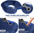 Rewondah Neck Pillows for Travel, Inflatable Travel Pillow, Inflatable Neck - Image 5