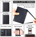 Passport Holder Cover Wallet Travel Essentials Leather Rfid Blocking Case - Image 3