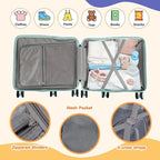 Kids Ride-On Luggage, Foldable Pedal, Hidden Cup Holder & Combination Lock - Image 5