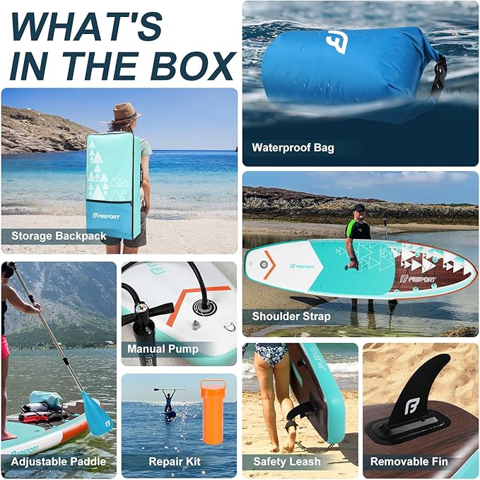 FBSPORT 11' Premium Stand Up Paddle Board, Yoga Board - Image 4
