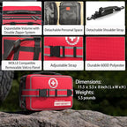 Upgrade Comprehensive Premium First Aid Kit, Labeled Compartments Trauma Kits - Image 4