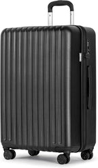 KYME 26-Inch Medium Checked Luggage, 100% PC Hardside Suitcase by KYME