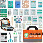 380 Pieces Deluxe First Aid Kit Compact Trauma Medical Kits by SuccorWare%C2%AE