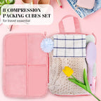 8 Set Compression Packing Cubes Travel, Lightweight Expandable Travel Cubes - Image 6