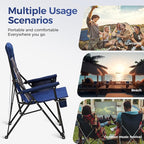 ALPHA CAMP Heavy Duty High Back Camping Chairs - Image 9