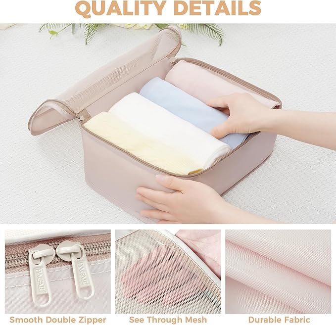 BAGAIL 9 Set Packing Cubes Luggage Packing Organizers - Image 6