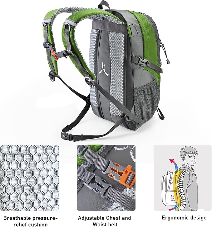N NEVO RHINO Hiking Backpack 20L Water Resistant Outdoor Day Pack, Lightweight - Image 2