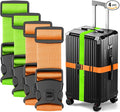 BILIONE Luggage Straps 88 inch Adjustable Suitcase Belt, Lockable Against by BILIONE