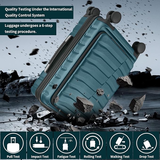 22×14×9 Airline Approved Carry On Expandable Luggage - Image 4