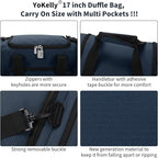Small Duffel Bag 17 inch Carry On Weekender Bag - Image 5