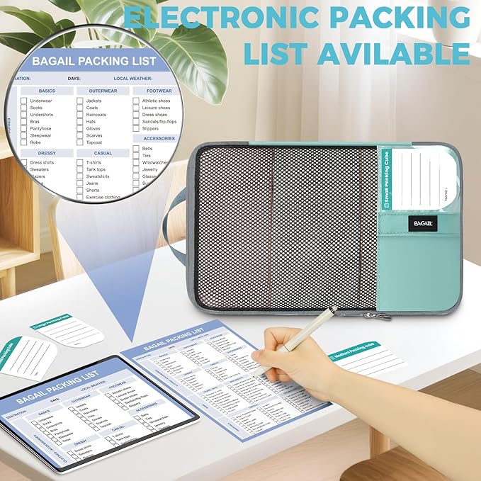 BAGAIL 4 Set/6 Set/8 Set Compression Packing Cubes Travel Accessories - Image 3