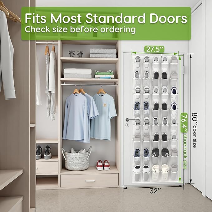 Unjumbly Over the Door Shoe Organizer - Image 4