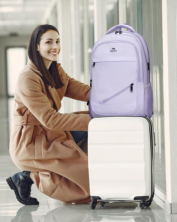 MATEIN College School Backpack for Women, 17 Inch Large College Laptop Bookbag - Image 3