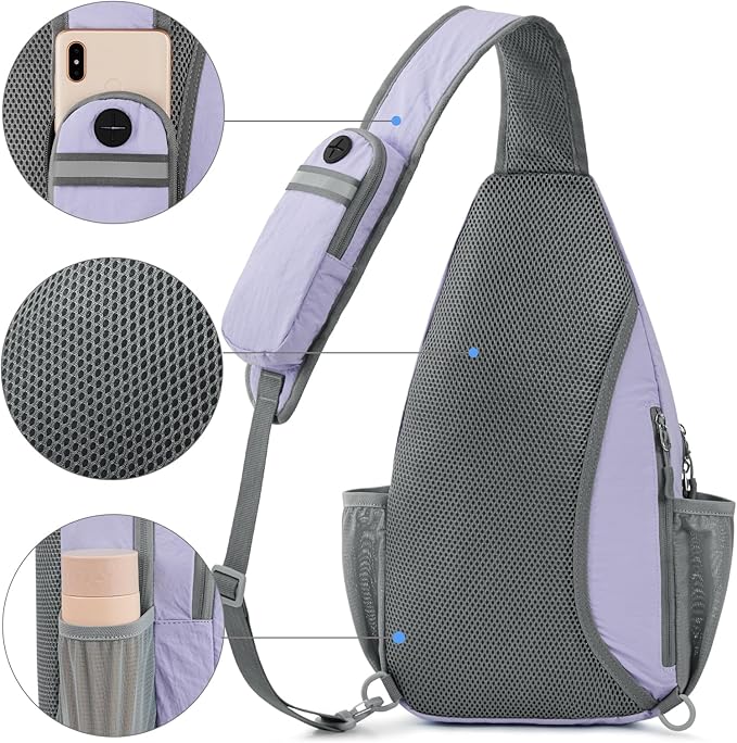 G4Free Sling Bag RFID Blocking Sling Backpack Crossbody Chest Bag Daypack - Image 4