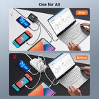 200W USB C Charger Block, 4 Ports GaN Fast Charging Station Wall Charger - Image 3