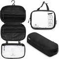 Toiletry Bag Kit Set: Hanging Travel Toiletry Bag + 311 TSA Cosmetic Liquid Bag by TRIPPEDTravelGear