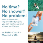 YUNI Beauty Large Body Wipes Super Soft Moist Showerless Wipes that Cleanse & - Image 3