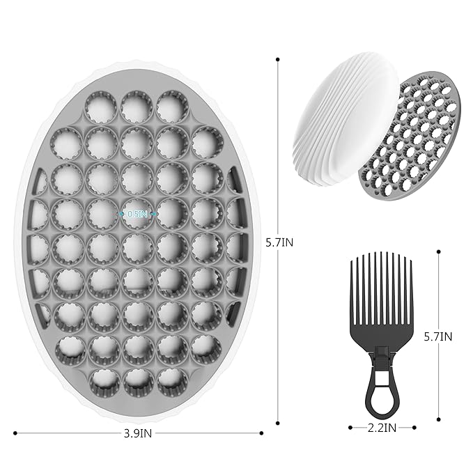 PARAO-Silicone Curling Brush,Magic Wave Afro Comb,Two Sides InterchangeTwist Tool,Hair Curler Brush For Men Women Boy Girl,2-Piece Set（Gray）