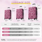 Merax Luggage Sets 3 Piece, Hardside Suitcase Set - Image 2
