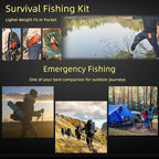 Mini Survival Fishing Kit Small Emergency Fishing TackleBox Pocket Outdoor - Image 2