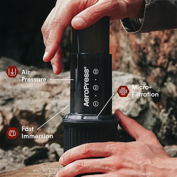 AeroPress Go Travel Coffee Press Kit - 3 in 1 brew method combines French Press - Image 2
