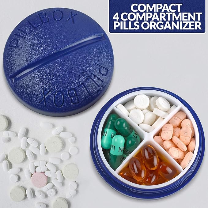 Pill Box Round for Travel - Image 7