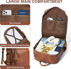 Shrrie Laptop Backpack for Women, Vegan Leather Backpack Work Computer - Image 4