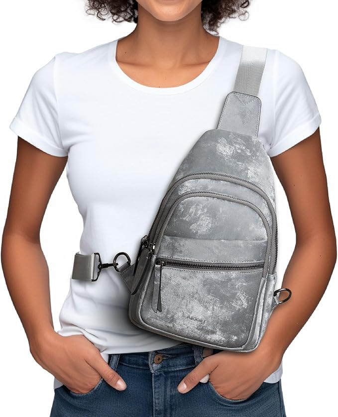 Alldaily Large Sling Bag for Women Crossbody Purse Leather Fashionable Trendy - Image 2