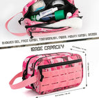 QT&QY Tactical Toiletry Bag For Women Hygiene Bag EDC Military Tool Molle - Image 2