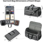 MILADA Convertible 2-in-1 Garment Duffel Weekender Bag Carry On Garment Bags - Image 2