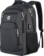 17 Inch Laptop Backpack, Business Anti Theft Slim Durable Laptops Backpack by Volher