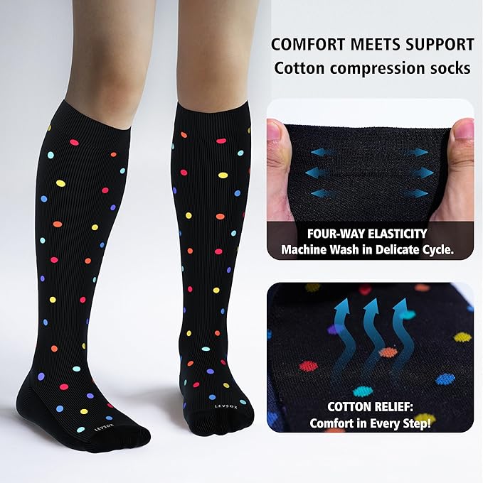 LEVSOX Thick Cotton Compression Socks - Image 3