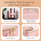 Makeup Bag with LED Mirror – Travel Cosmetic Organizer with Lighted Mirror - Image 5