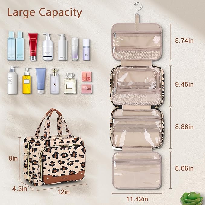 Wedama Toiletry Bag for Women, Hanging Travel Toiletry Bag - Image 4