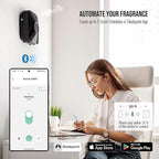 Airversa Smart Waterless Essential Oil Diffuser Scent Air Machine with 12A1V Power Adapter for Large Rooms Spaces Home and Commercial Use, Up to 2000 sq ft 400 mL Capacity Scent Diffuser, Black ANA