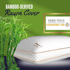 Royal Therapy 2-Pack King Memory Foam Pillow, Adjustable Shredded Odor-Free - Image 3
