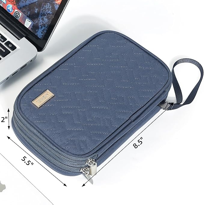 NISHEL Travel Cord Organizer Case, Double Layers Tech Electronic Bag, Essentials - Image 6