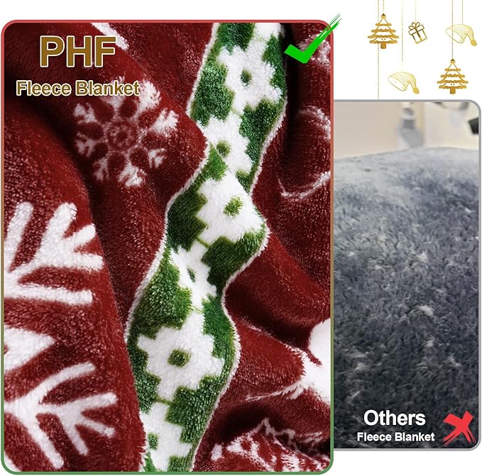 PHF Printed Fleece Blanket Twin Size, No Shed No Pilling Ultra Soft Plush Cozy - Image 4