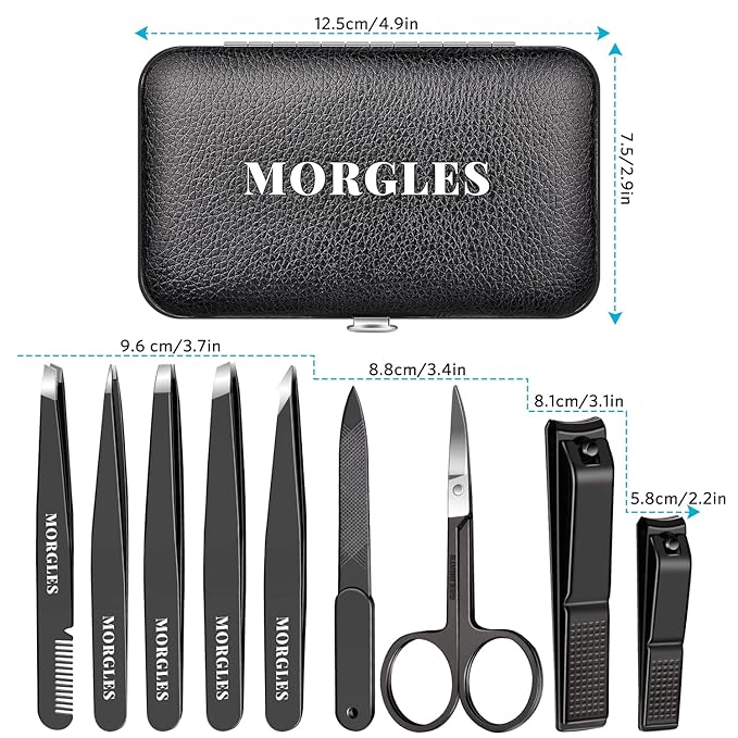 MORGLES Tweezers Set and Nail Clippers - Image 5