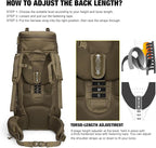 Mardingtop 75L Molle Hiking Internal Frame Backpacks - Image 6