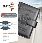 Herain Passport Holder for Travel Cruise Essentials, RFID Passports Book Card - Image 5