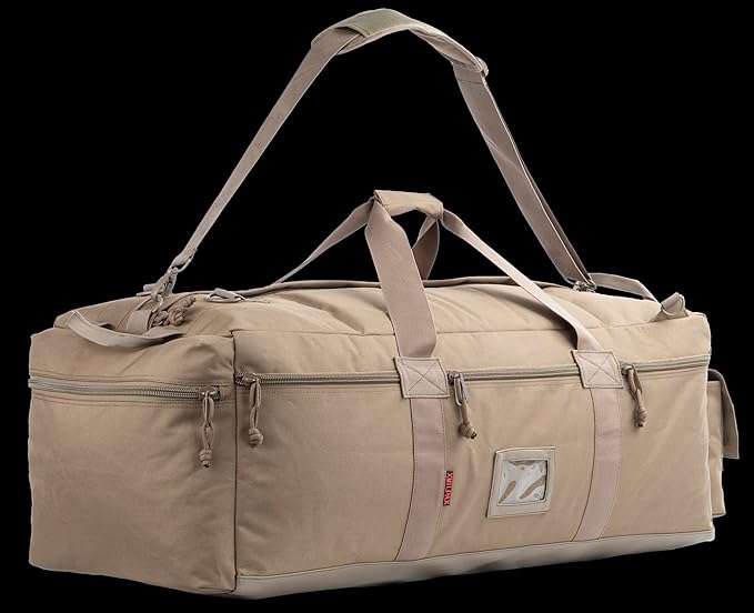 Large Military Duffle Bag Tactical Gear Load Out Bag Deployment Cargo Bag - Image 5