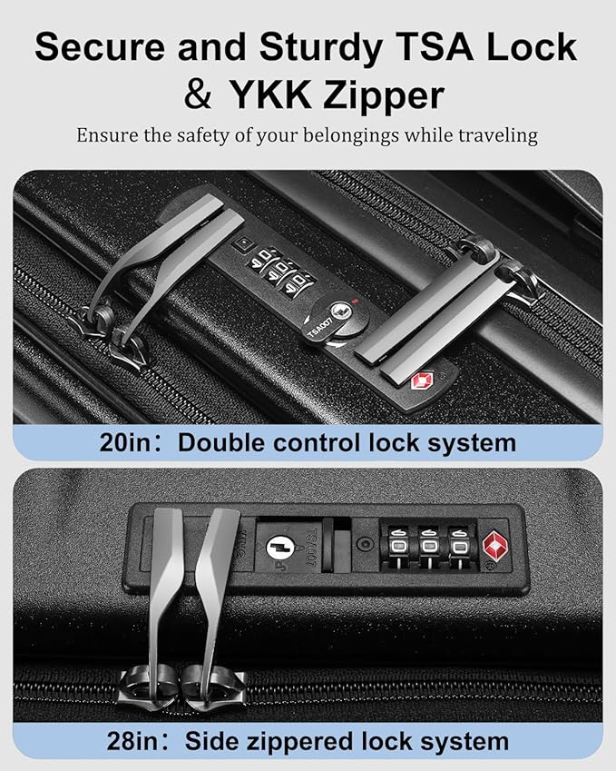 Luggage Sets 2 Pieces, 20 Inch Carry On Luggage and Expandable 28 Inch Checked - Image 5