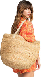 Roxy Women's Beach Tote Bag | Travel | Vacation | Straw | Lightweight | - Image 2